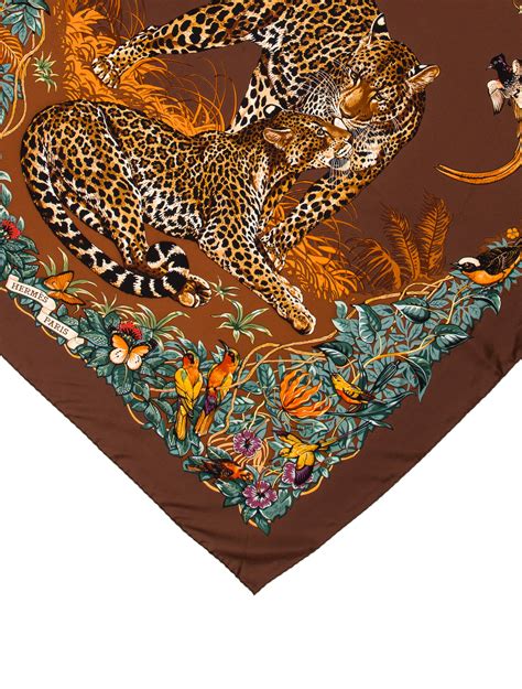 Hermes jungle silk scarf